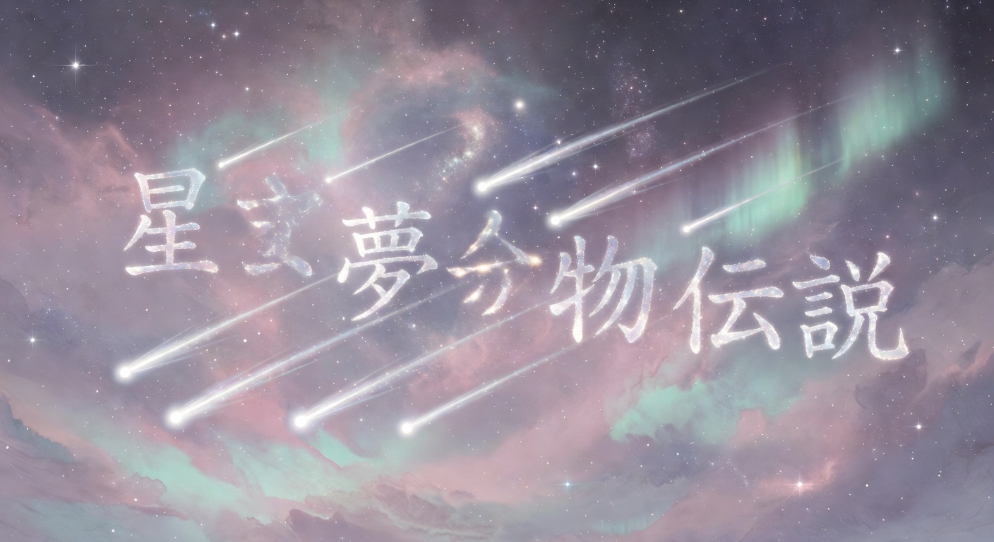 流星と漢字